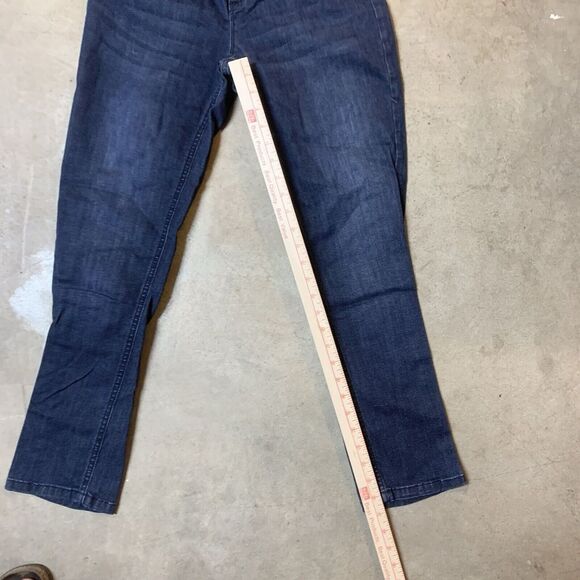 J. Jill Smooth Fit (4) Jeans - Pants Wome's Slim Ankle Denim Dark Blue - Picture 3 of 8